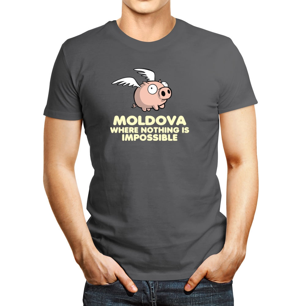 Polo de Hombre Idakoos Moldova Where Nothing Is Impossible