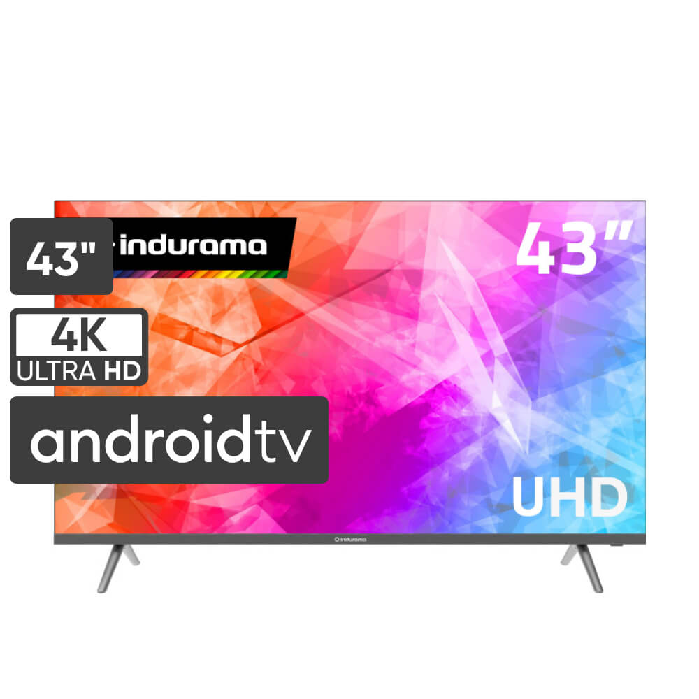 Televisor INDURAMA LED 43" UHD 4K Smart Tv 43TIKGFUHD4K