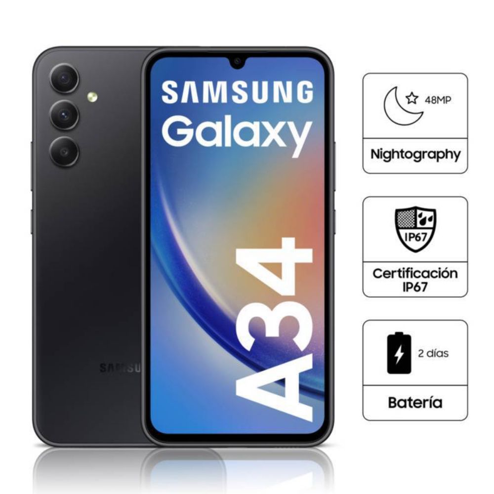 Samsung Galaxy A34 5G 6GB + 128GB - Negro