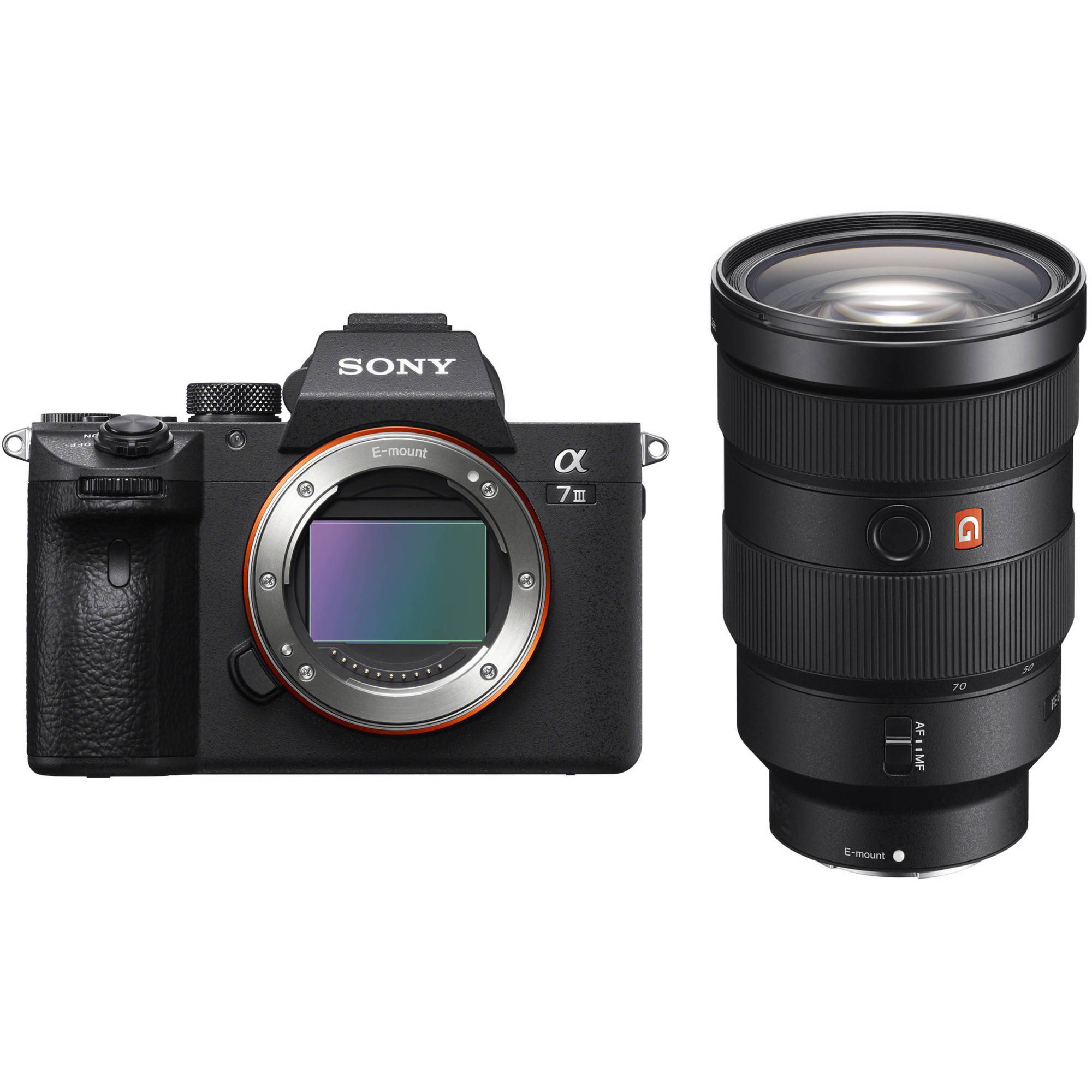 Cámara sin espejo Sony a7 III con kit de lentes de 24-70 mm f/2.8