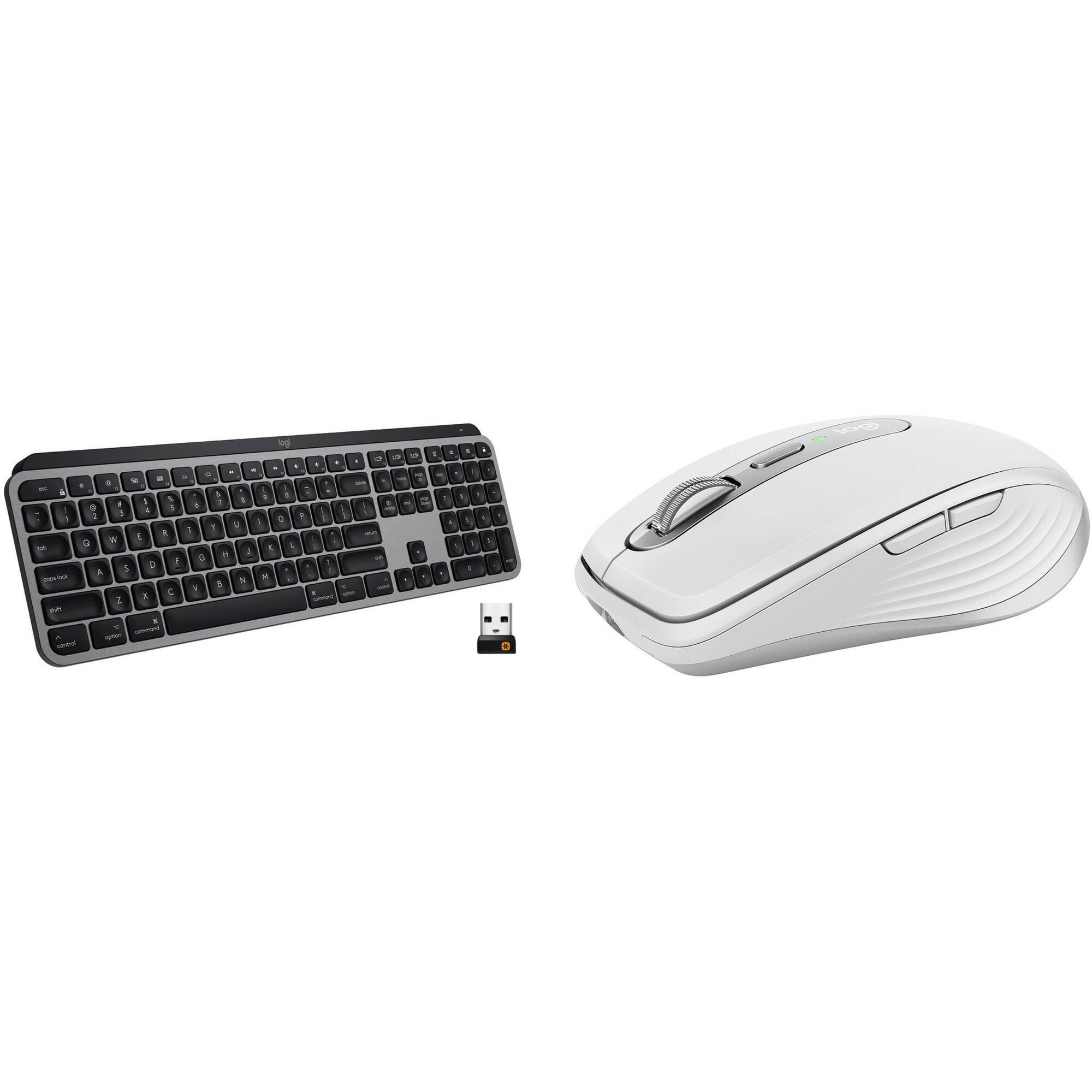 Kit combinado de teclado inalámbrico MX Keys de Logitech y mouse MX Anywhere 3 para Mac (gris pál...