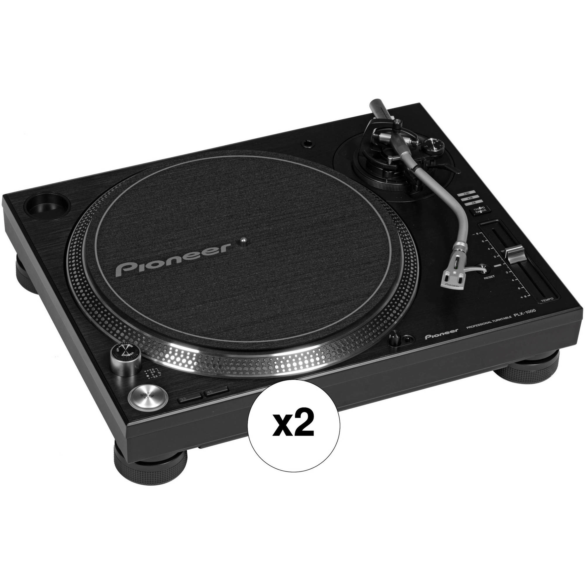 Pioneer DJ PLX-1000 Kit con dos tocadiscos (par)