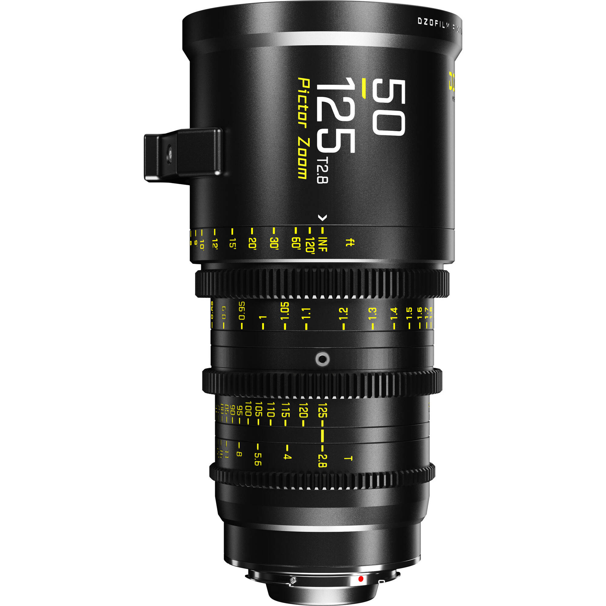 Lente zoom parfocal DZOFilm Pictor de 50 a 125 mm T2.8 Super35 (montura PL y montura EF)