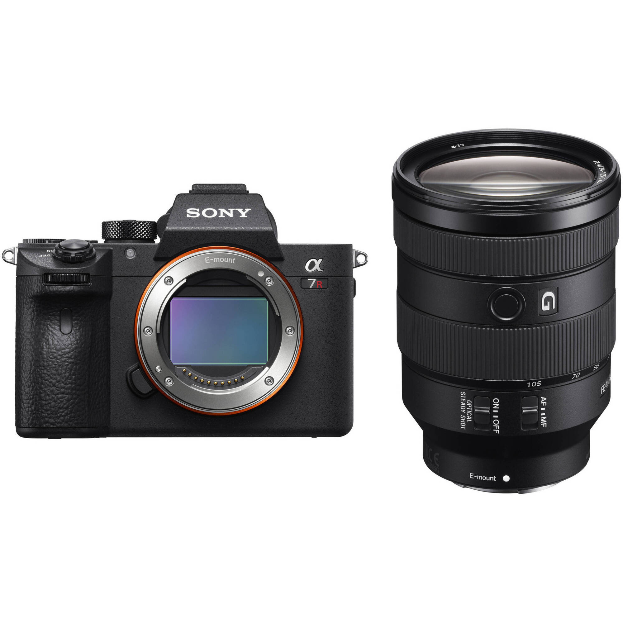 Cámara sin espejo Sony a7R IIIA con kit de lentes de 24-105 mm