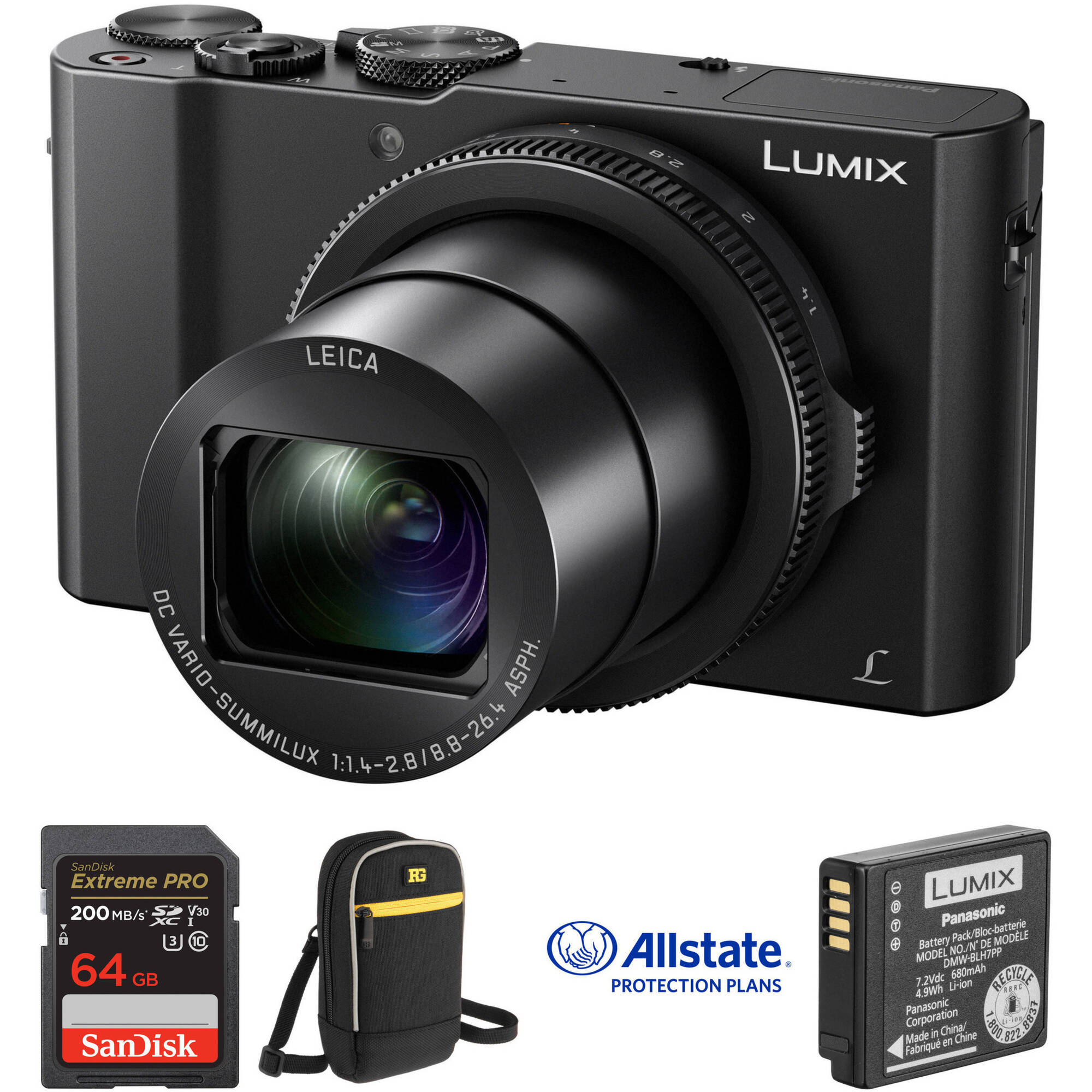 Kit de lujo de cámara digital Panasonic Lumix DMC-LX10