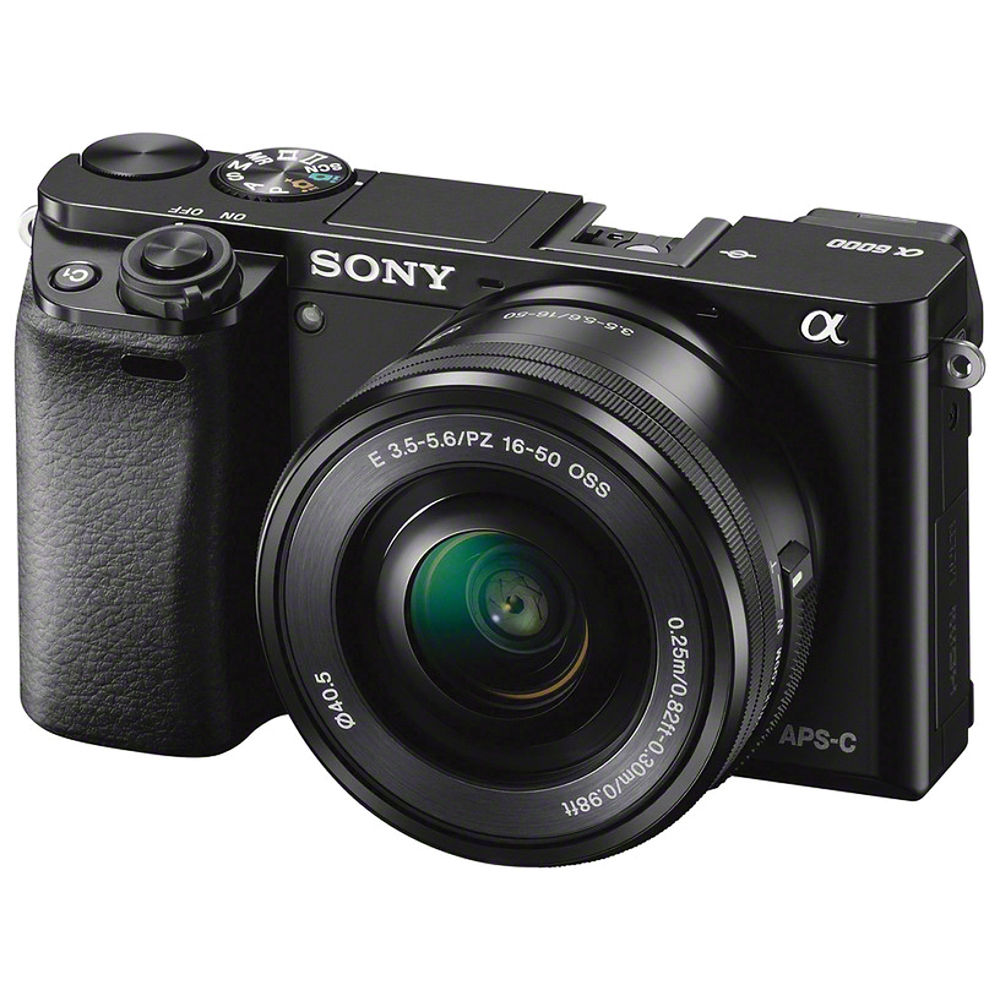 Cámara sin espejo Sony a6000 con lente de 16-50 mm