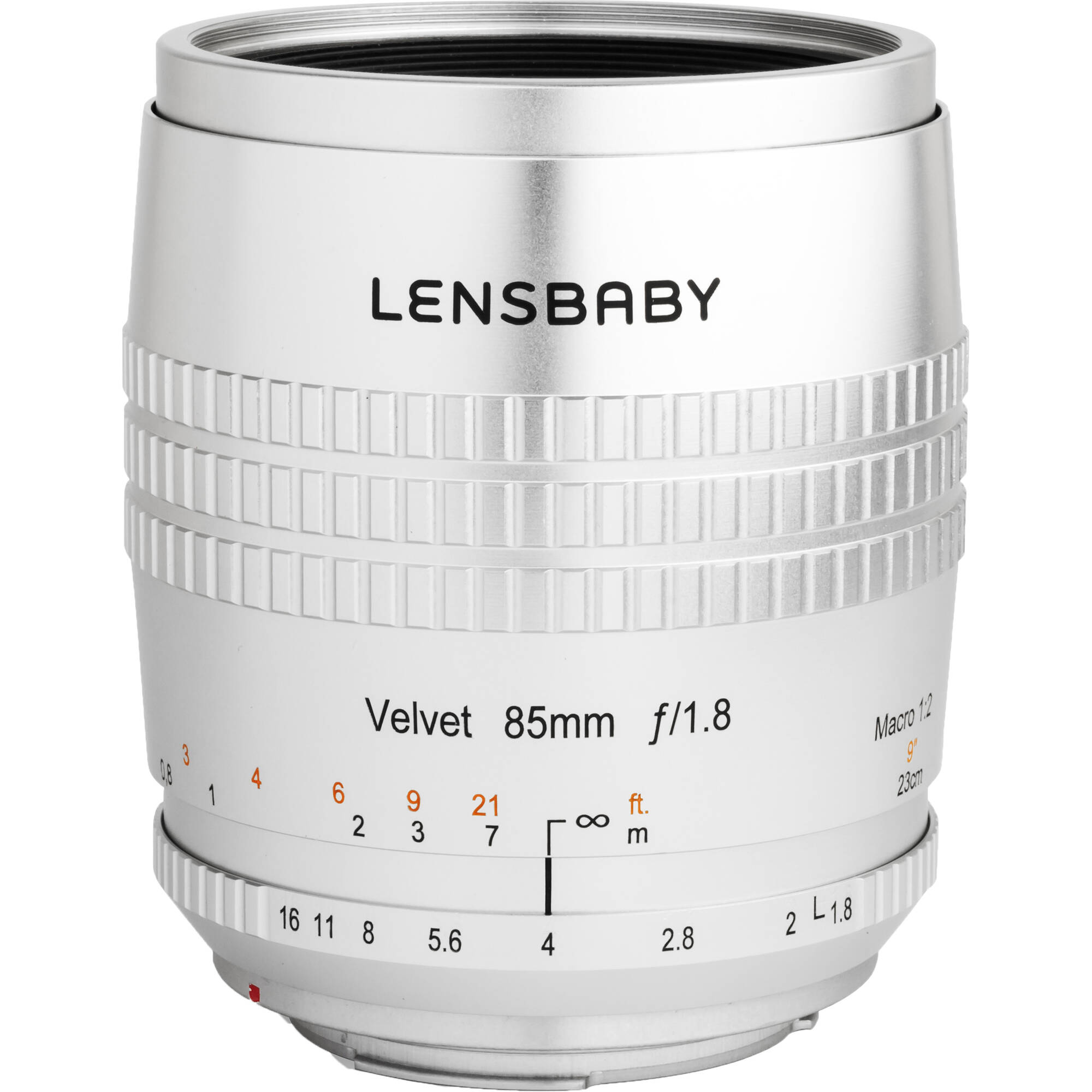 Lente Lensbaby Velvet 85mm f/1.8 para Nikon Z (Plata)
