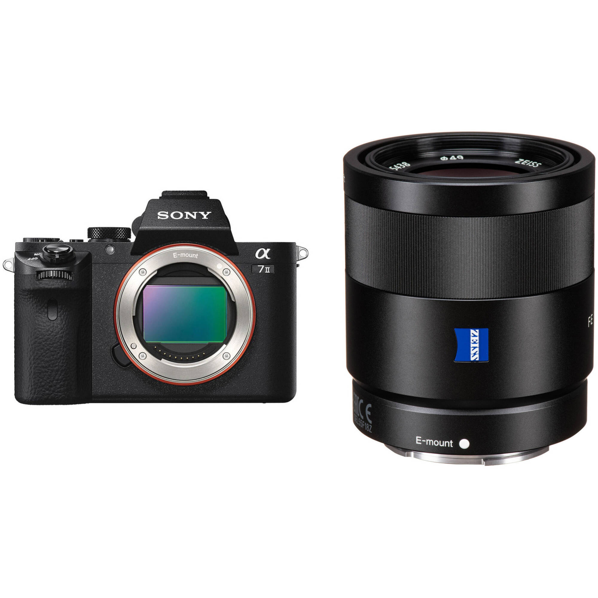 Cámara sin espejo Sony a7 II con kit de lentes de 55 mm