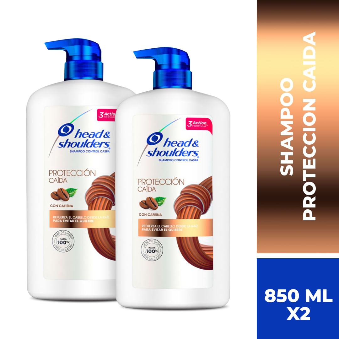 Pack Shampoo HEAD & SHOULDERS Protección Caída Frasco 850ml x 2un