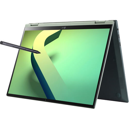 Laptop LG 14&quot; gram Multi-Touch 2 en 1 (verde topacio)