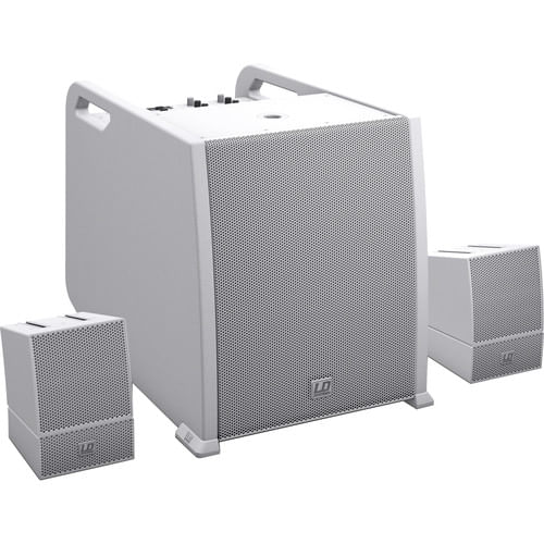 LD Systems CURV 500 AVS Sistema de matriz portátil AV Conjunto con cables de altavoces (blanco)