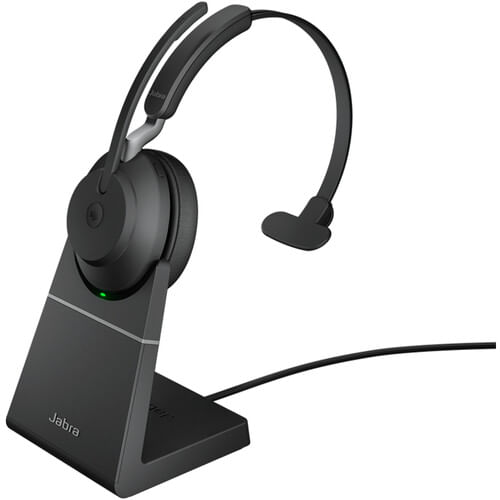 Jabra Evolve2 65 Mono Wireless On-Ear Headset (Microsoft Teams, USB Type-C, Black)