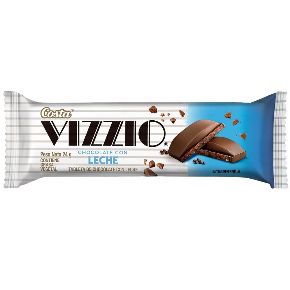 Tableta de Chocolate con Leche COSTA Vizzio Bolsa 24g
