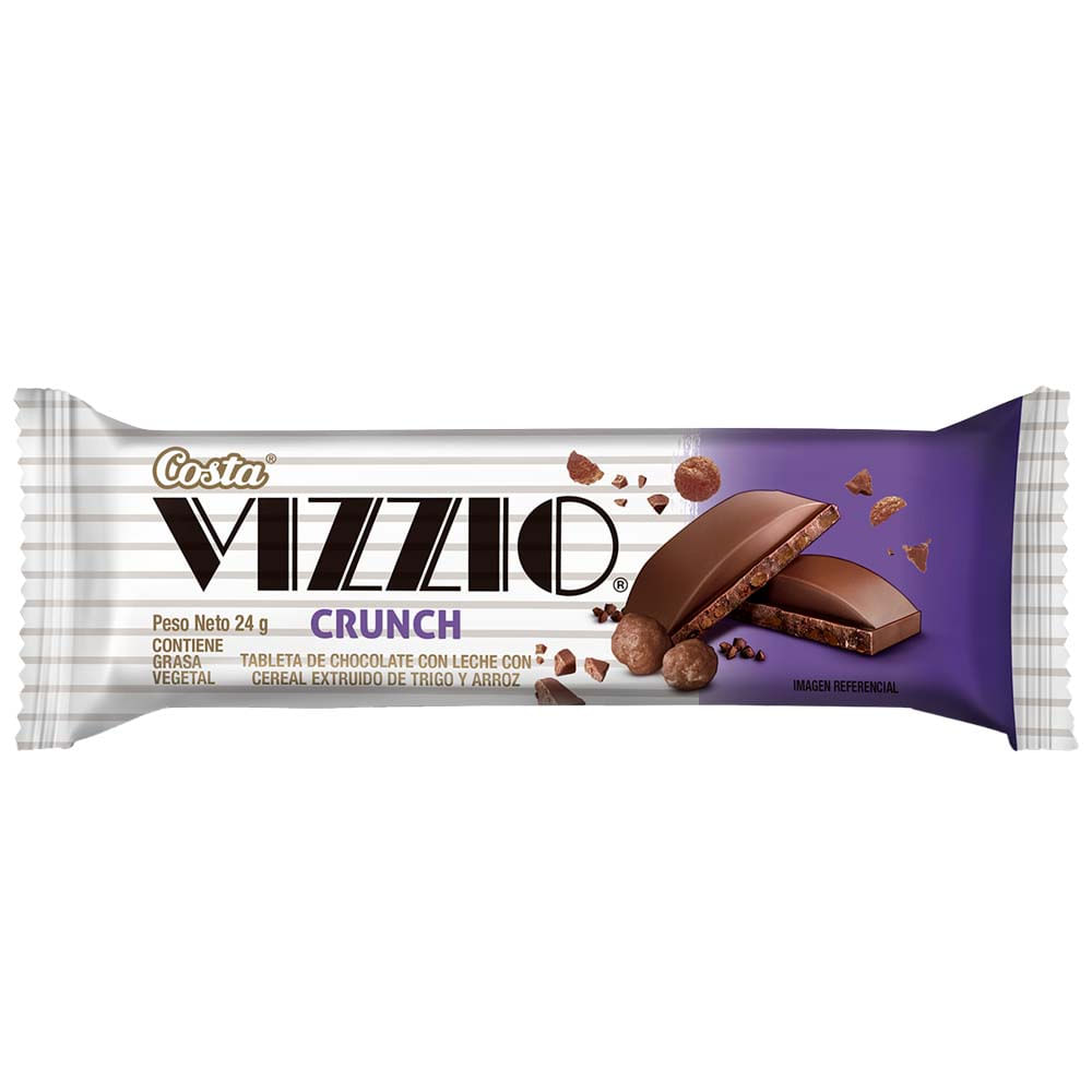Tableta de Chocolate COSTA Vizzio Crunch con Cereal Bolsa 24g
