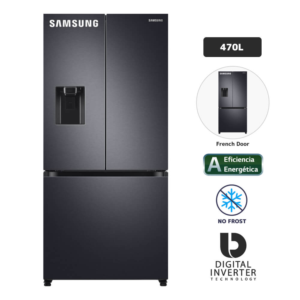 Refrigerador SAMSUNG 470L No Frost Rf49A5202B1 Negro