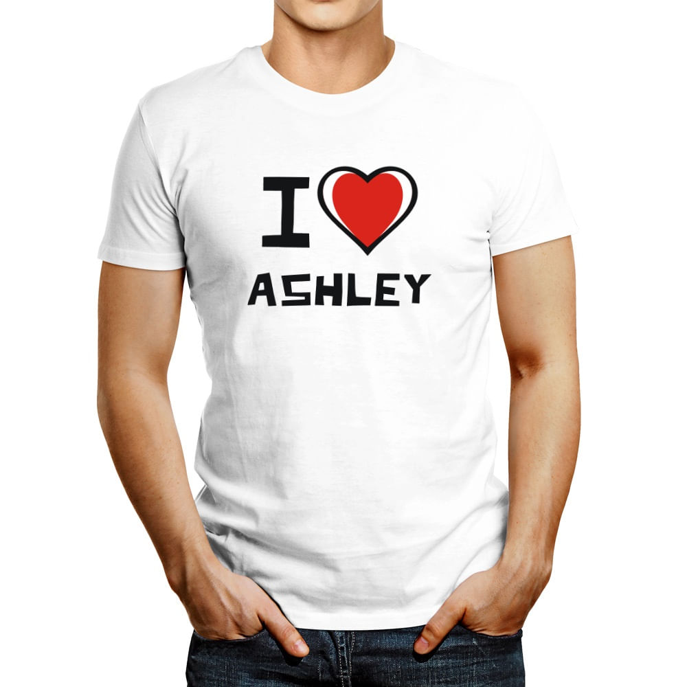 Polo de Hombre Idakoos I Love Ashley Bicolor Heart