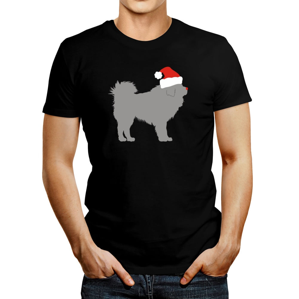 Polo de Hombre Idakoos Tibetan Mastiff Christmas