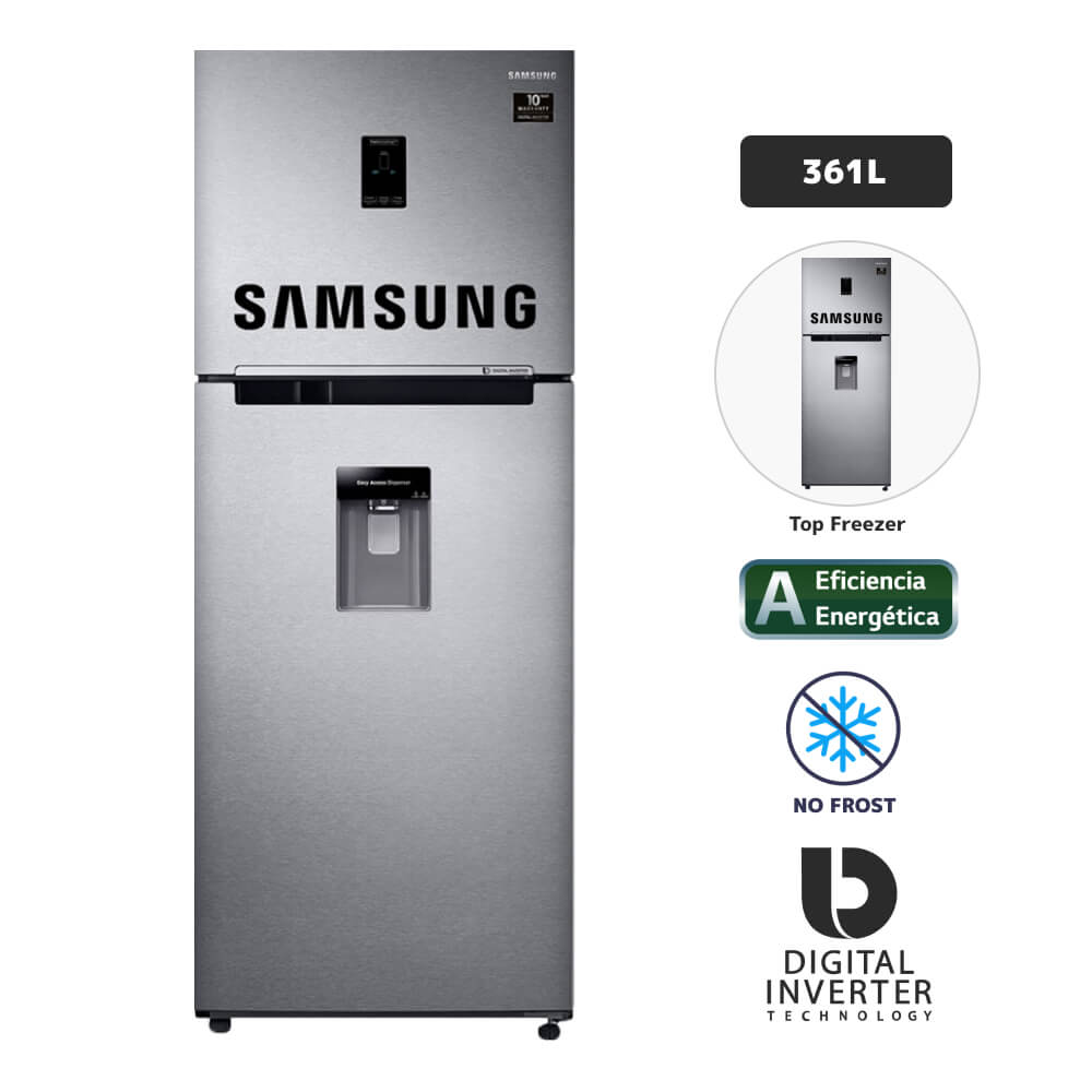 Refrigerador SAMSUNG 361L No Frost Rt35K5930S8 Plata