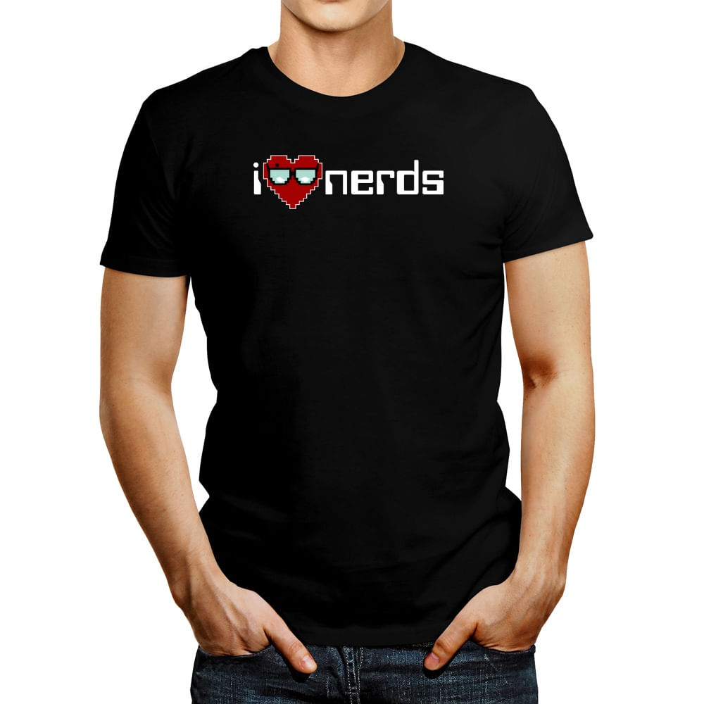 Polo de Hombre Idakoos I Love Nerds