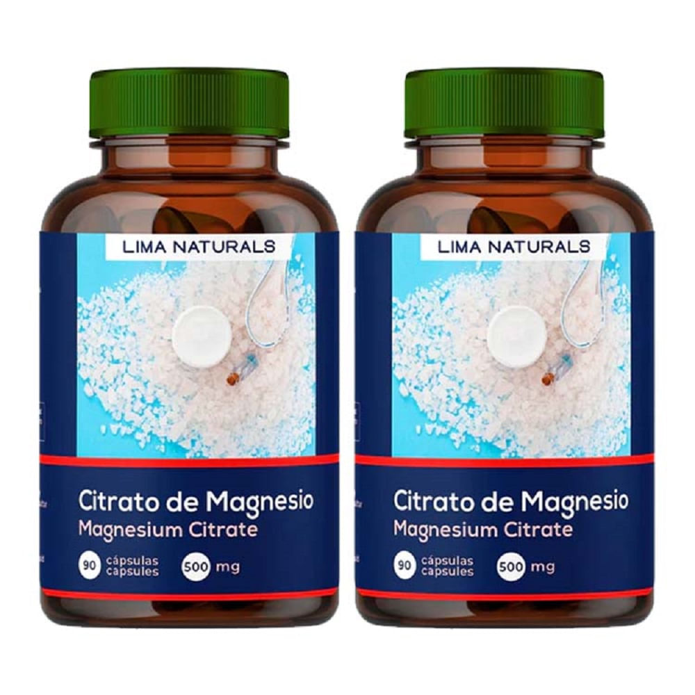 Citrato de Magnesio 500mg Lima Naturals Cápsulas Pack x 2