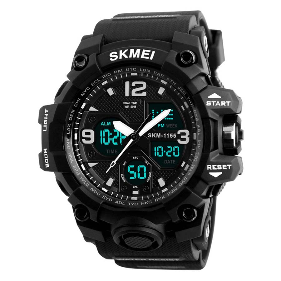 Reloj SKMEI Hibrido Extreme 1155B Waterproof Militar - Negro