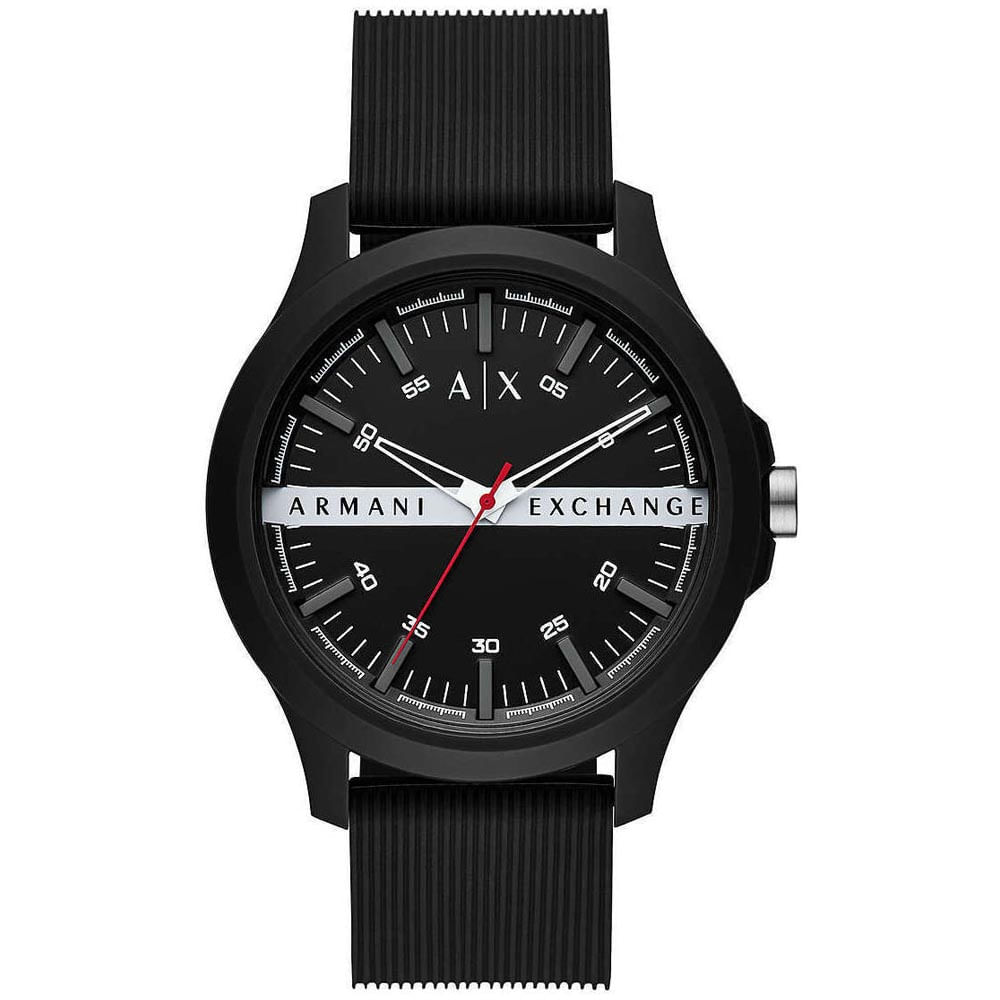 Reloj Armani Exchange Hampton AX2420 para Hombre Correa de Silicona Negro