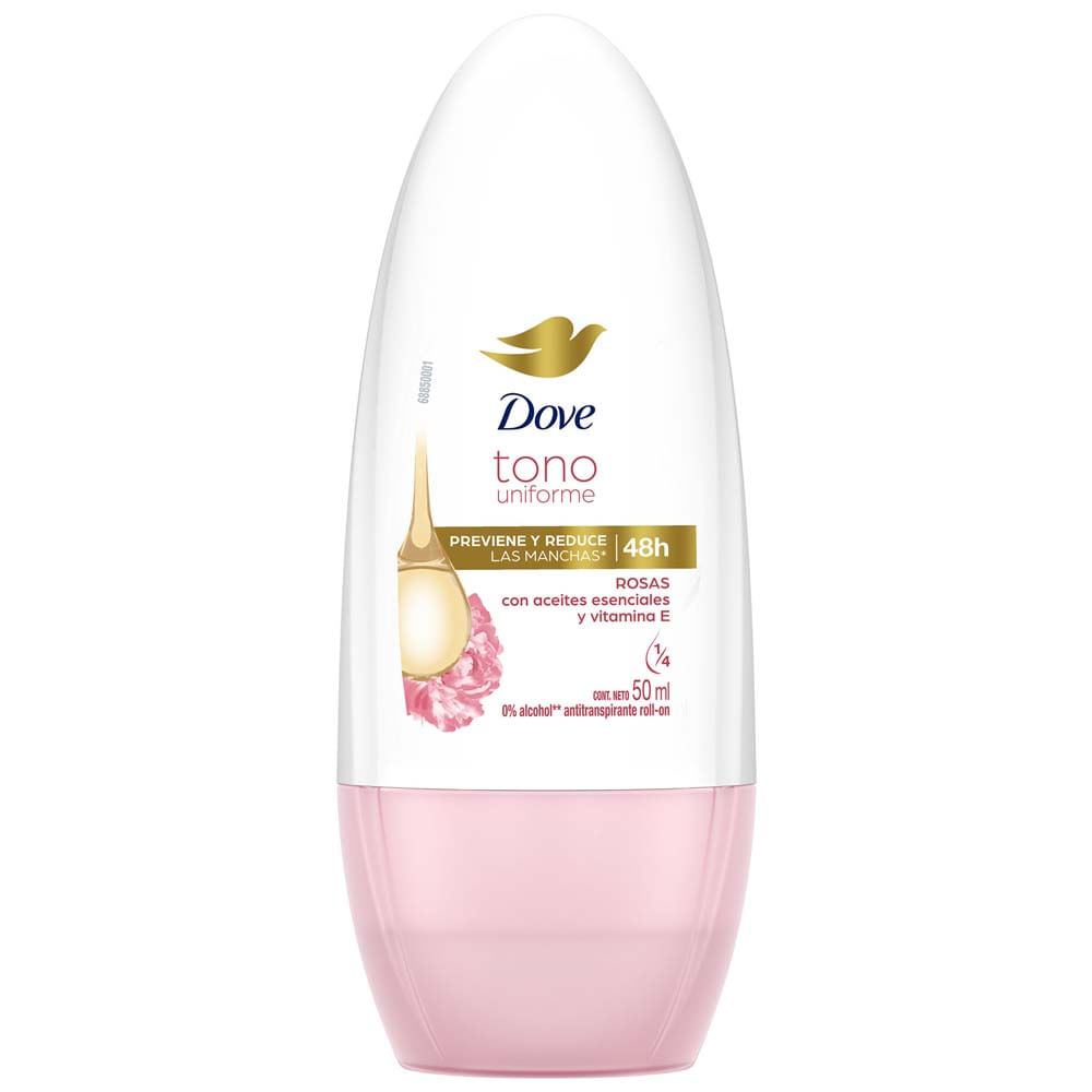 Desodorante Roll On DOVE Mujer Rosas Frasco 50ml