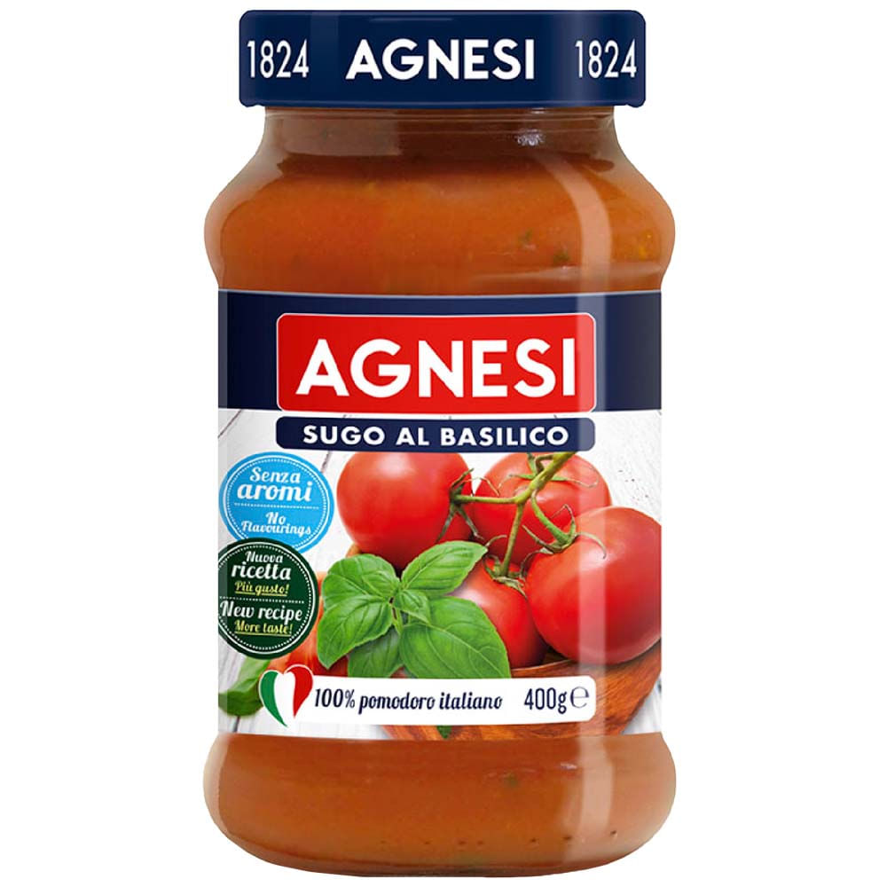 Salsa AGNESI Pomodoro Basilico Frasco 400g