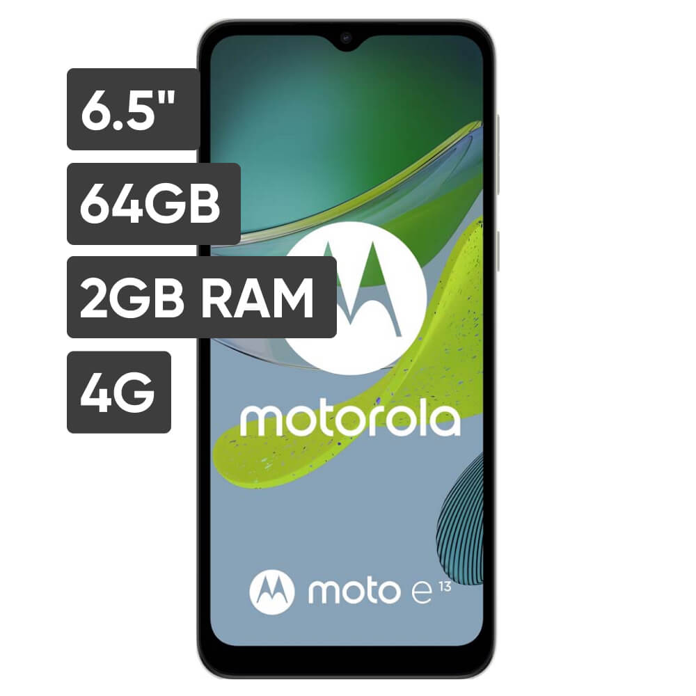 Smartphone MOTOROLA E13 6.5" 2GB 64GB 13MP Blanco Crema
