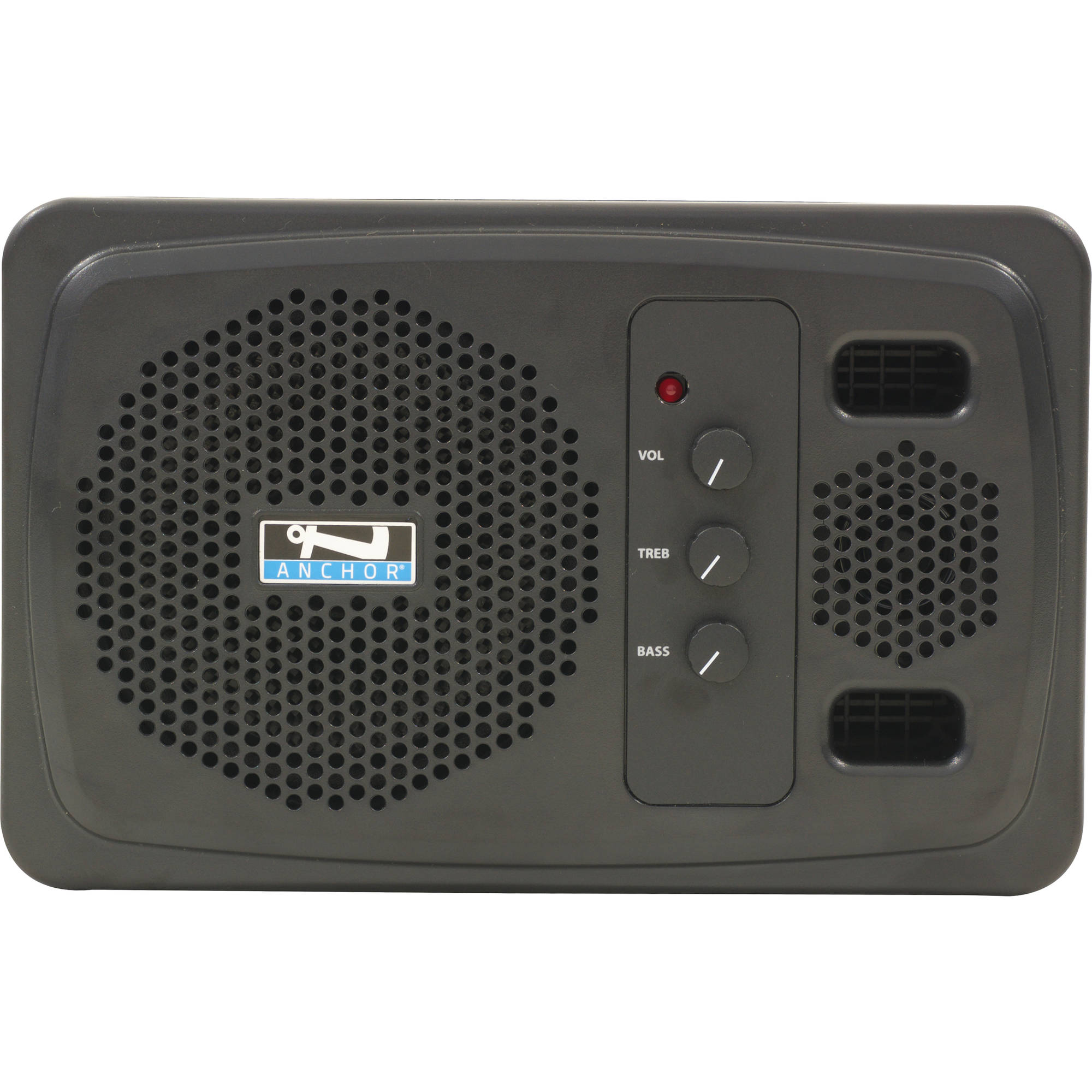 Anchor Audio AN-1000XU2+ Monitor de altavoz con receptor inalámbrico de doble canal (negro)