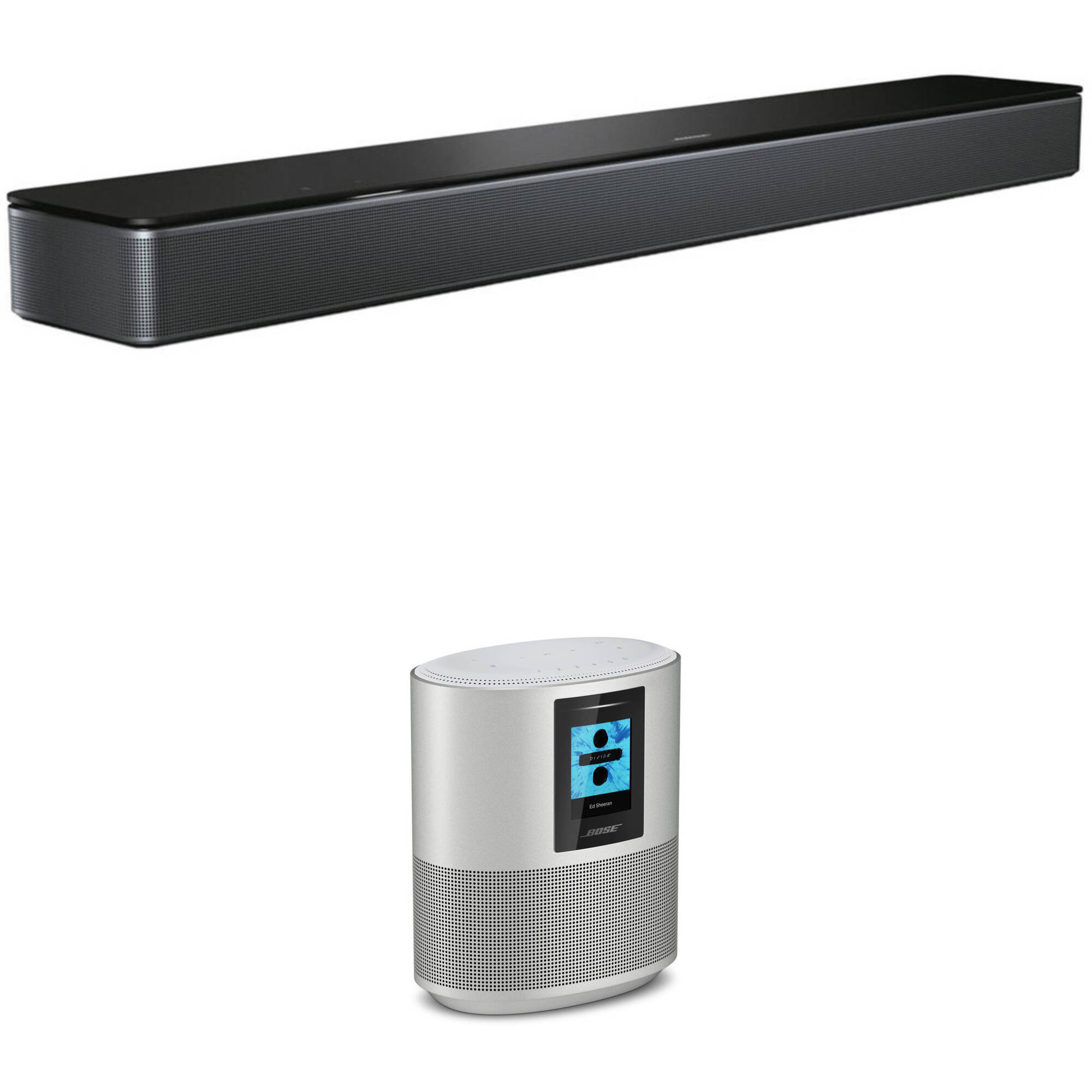 Kit Bose Smart Soundbar 300 y Home Speaker 500 (Luxe Silver Home Speaker)