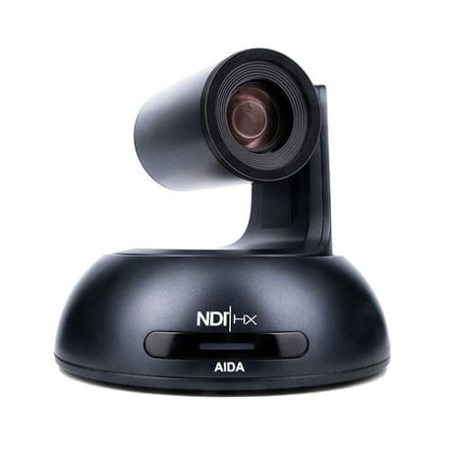 AIDA Imaging Full HD NDI|HX Broadcast PTZ Camera con zoom óptico de 18x (negro)