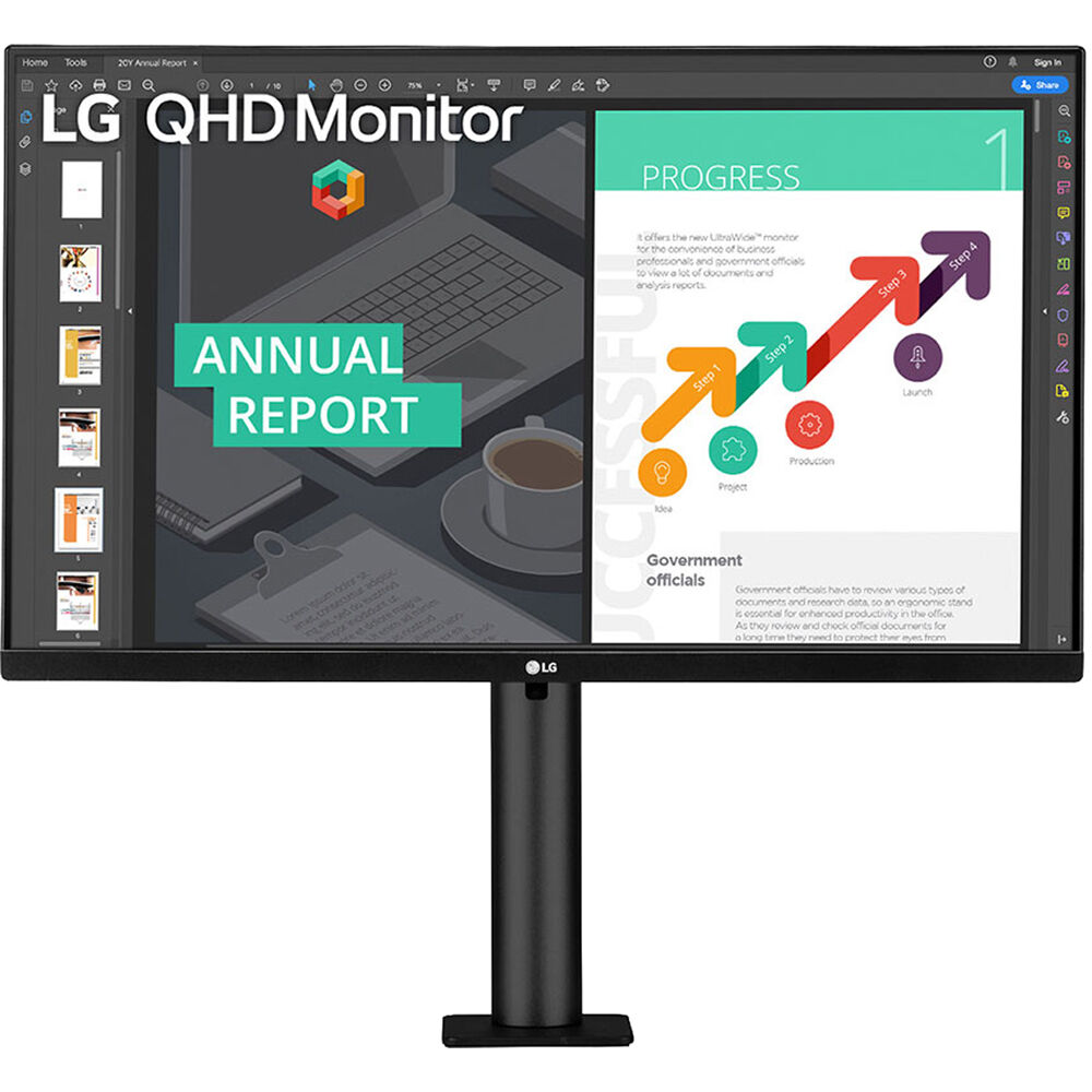 LG 27BN88Q-B Monitor IPS 16:9 de 27&quot; con soporte ergonómico