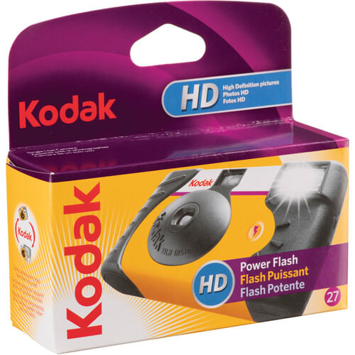 Cámara desechable Kodak Flash de 35 mm de un solo uso (ISO-800) - 27 exposiciones