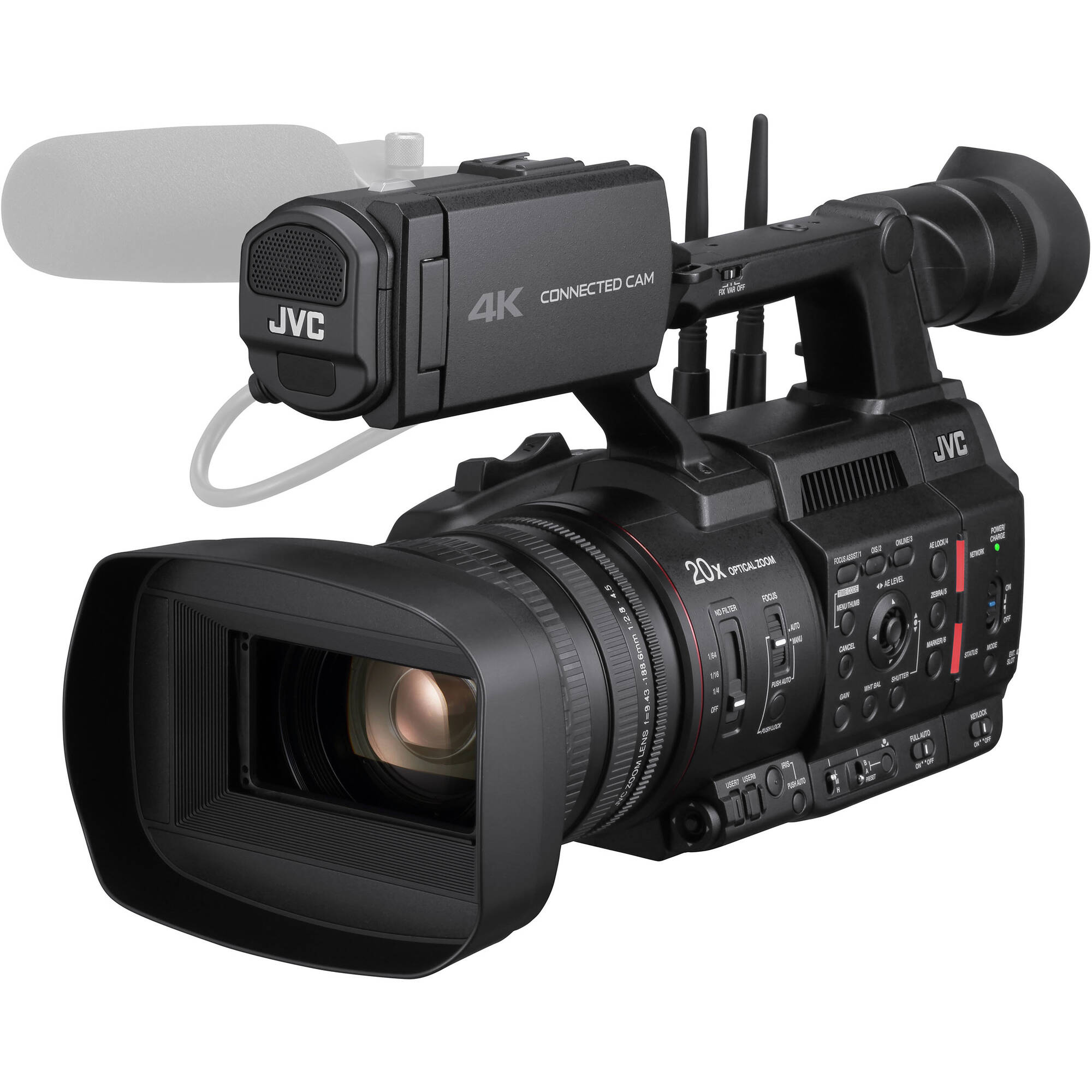 JVC GY-HC550 Handheld Connected Cam Videocámara de transmisión 4K de 1&quot;