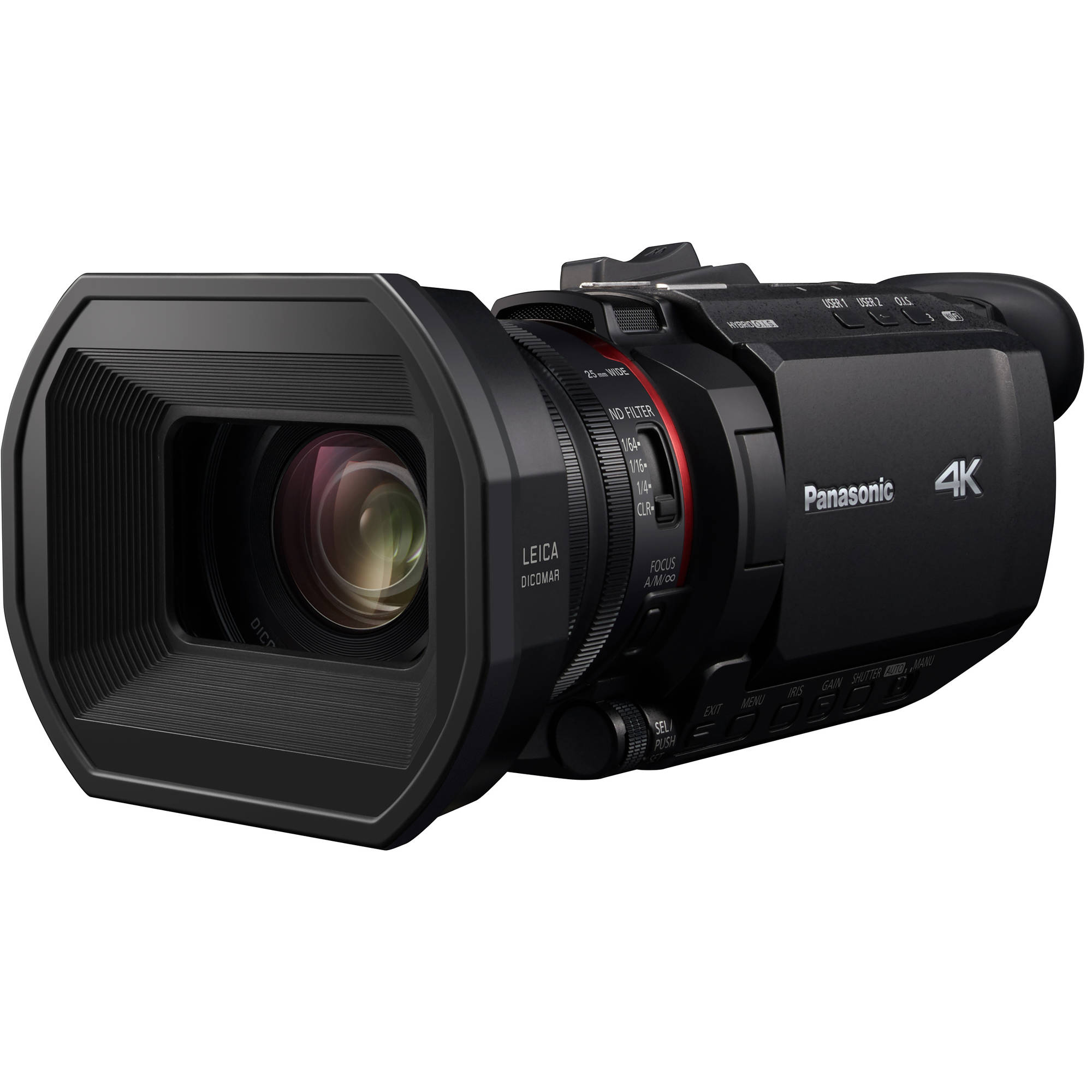 Videocámara Panasonic HC-X1500 UHD 4K HDMI Pro con zoom de 24x