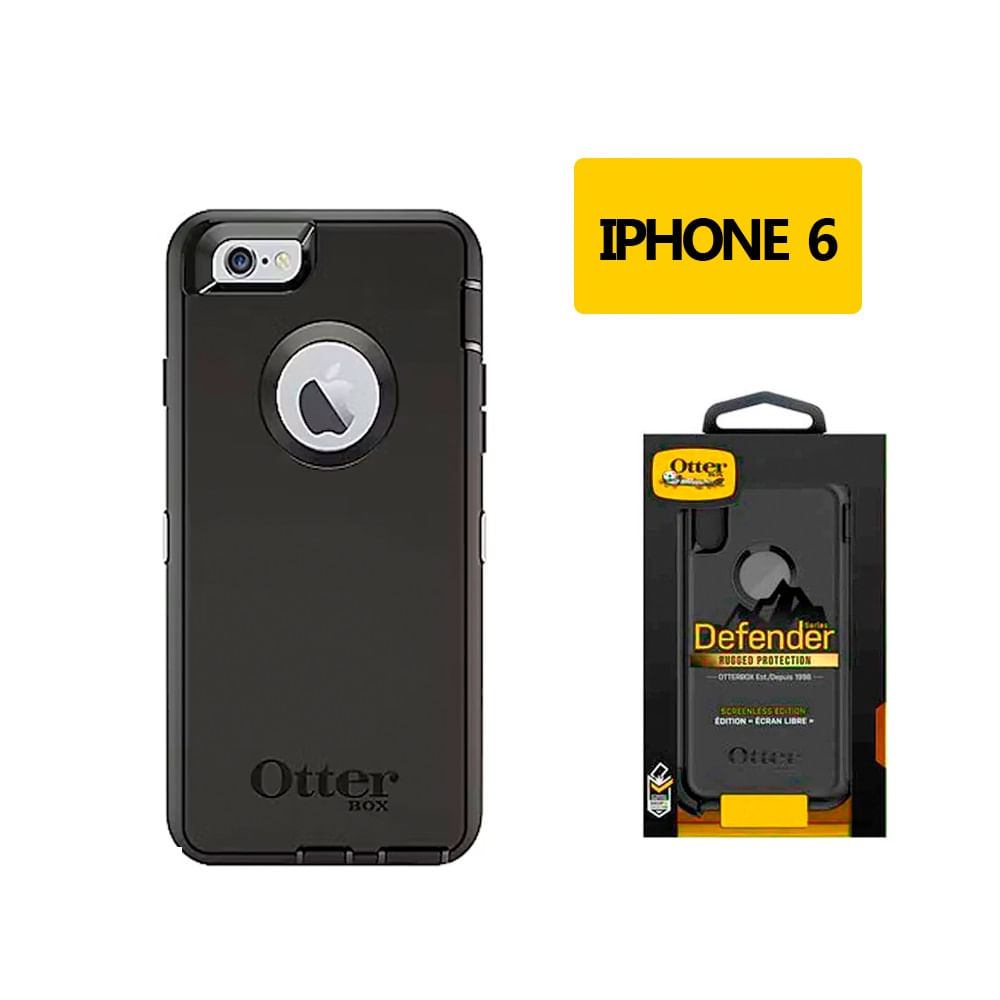 Case Otterbox Anticaidas Negro Para iPhone 6