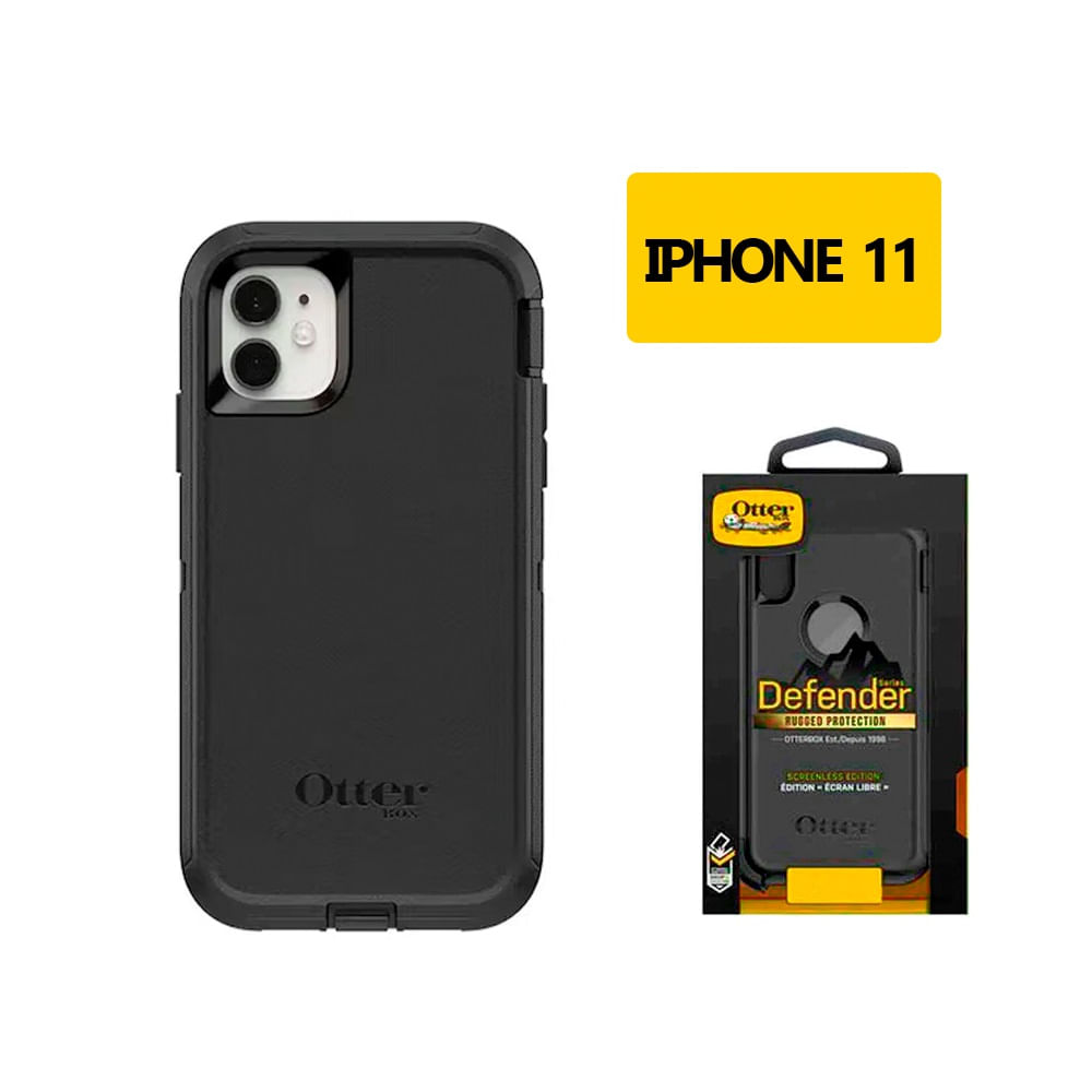 Case Otterbox Anticaidas Negro Para iPhone 11
