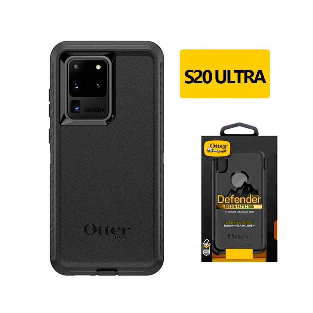 Case Otterbox Anticaidas Negro Para Samsung S20 Ultra