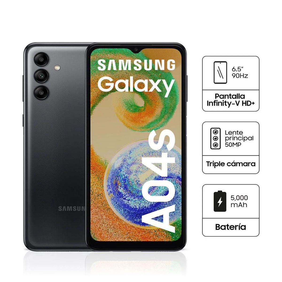 Celular Samsung Galaxy A04S 64GB 4GB Negro