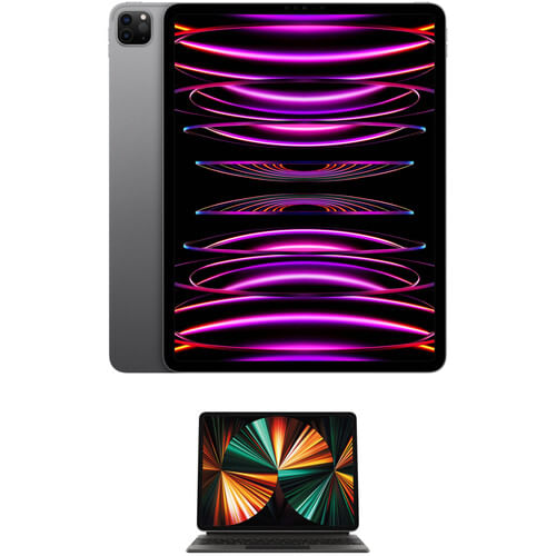 Chip Apple iPad Pro M2 de 12,9&quot; (finales de 2022, 128 GB, solo Wi-Fi, gris espacial) con Mag...