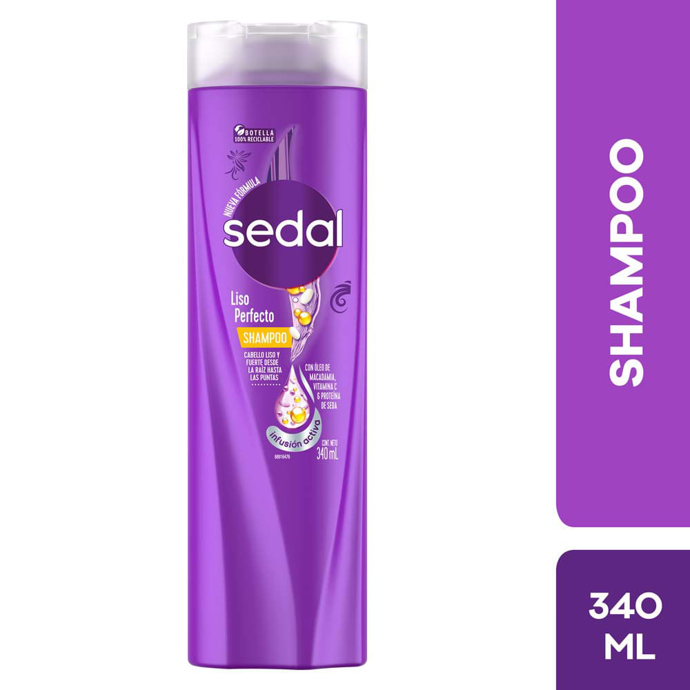 Shampoo SEDAL Liso Perfecto Frasco 340ml