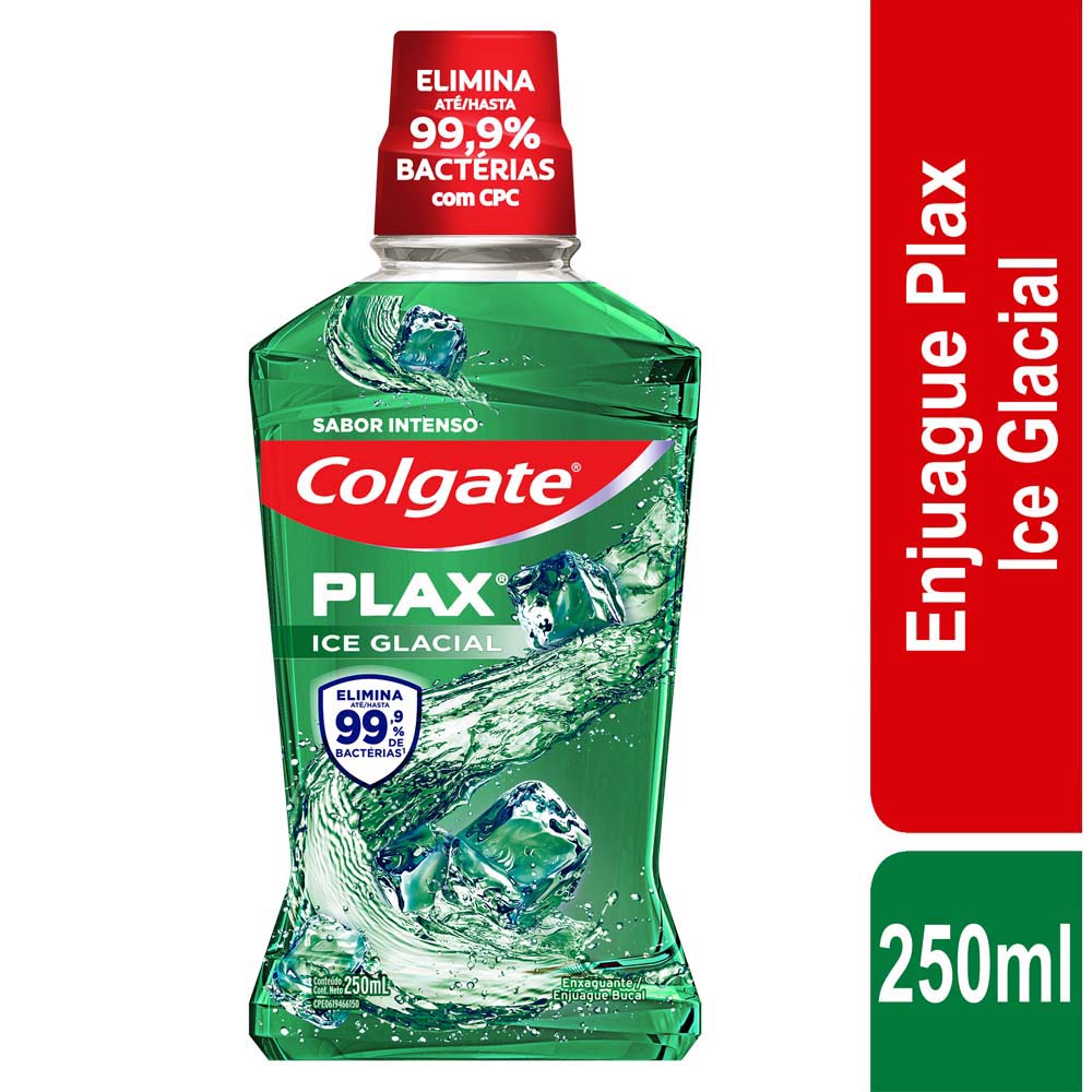 Enjuague Bucal COLGATE Plax Ice Glacial Botella 250ml