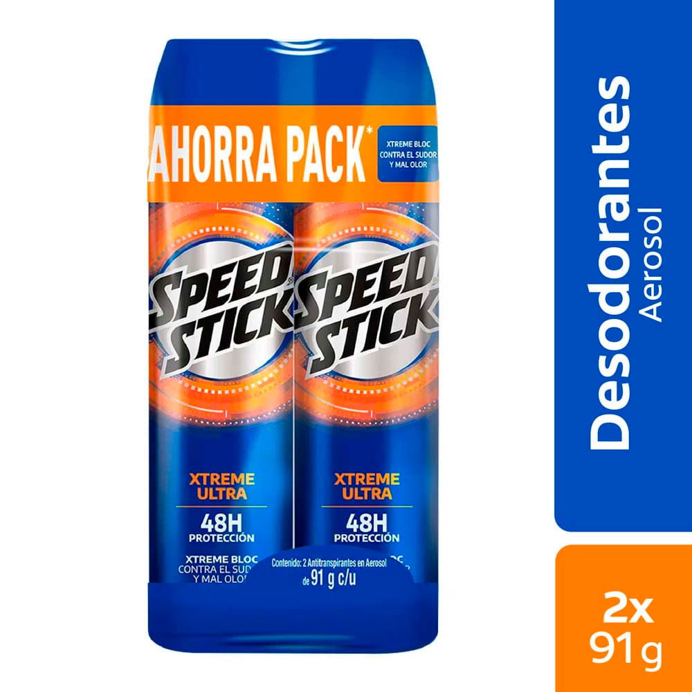Desodorante para hombre Spray SPEED STICK Xtreme Ultra 2x91g