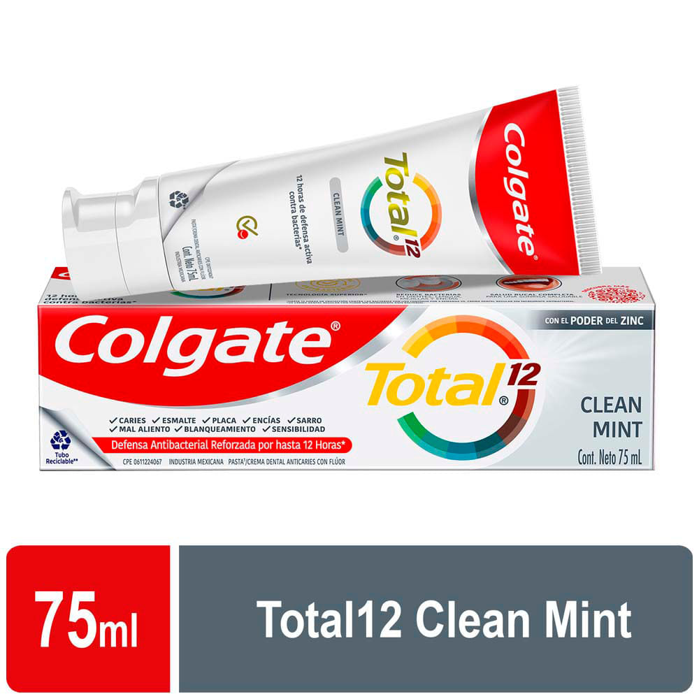 Pasta Dental COLGATE Total 12 Clean Mint 75ml