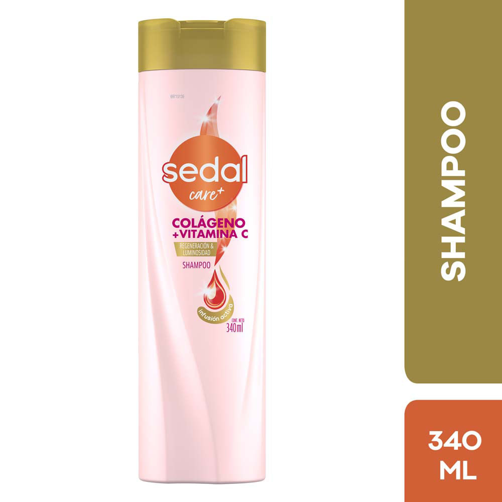 Shampoo SEDAL Colágeno y Vitamina C Frasco 340ml