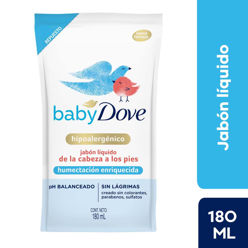 Jabón Líquido DOVE Baby Humectación Enriquecida Doypack 180ml