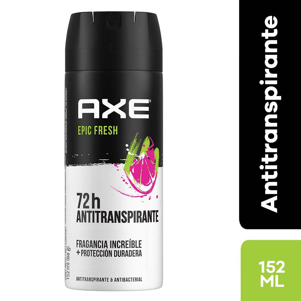 Desodorante para hombre Aerosol AXE Men Epic Fresh Frasco 152ml