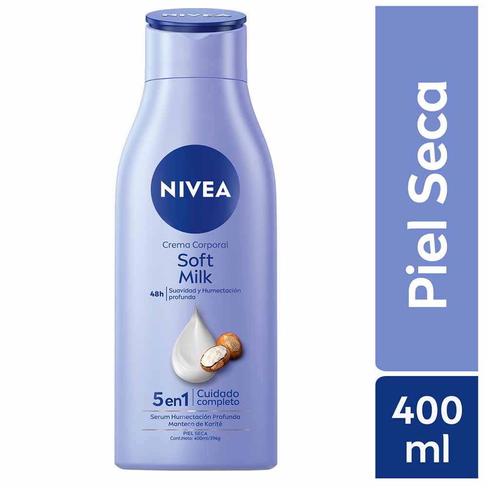 Crema Corporal NIVEA Soft Milk (Piel Seca) - Frasco 400ml