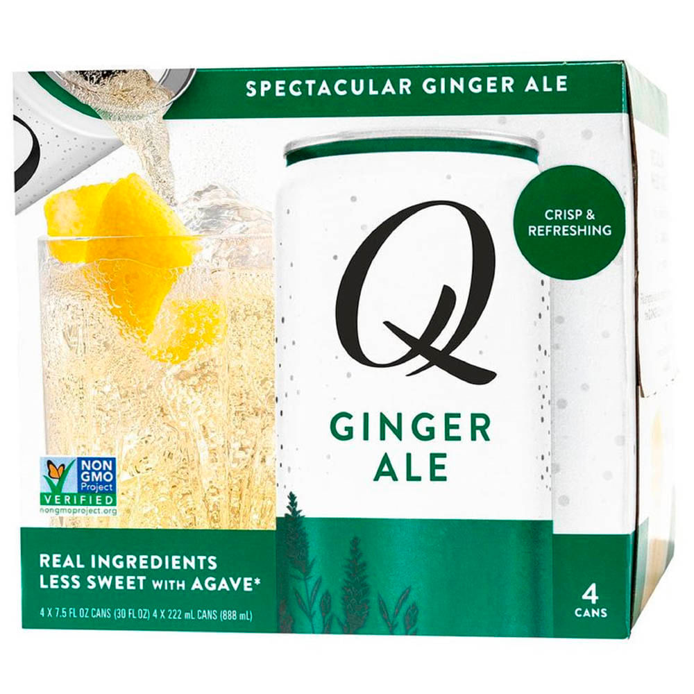 Ginger Ale QMIXERS Lata 22ml Paquete 4un